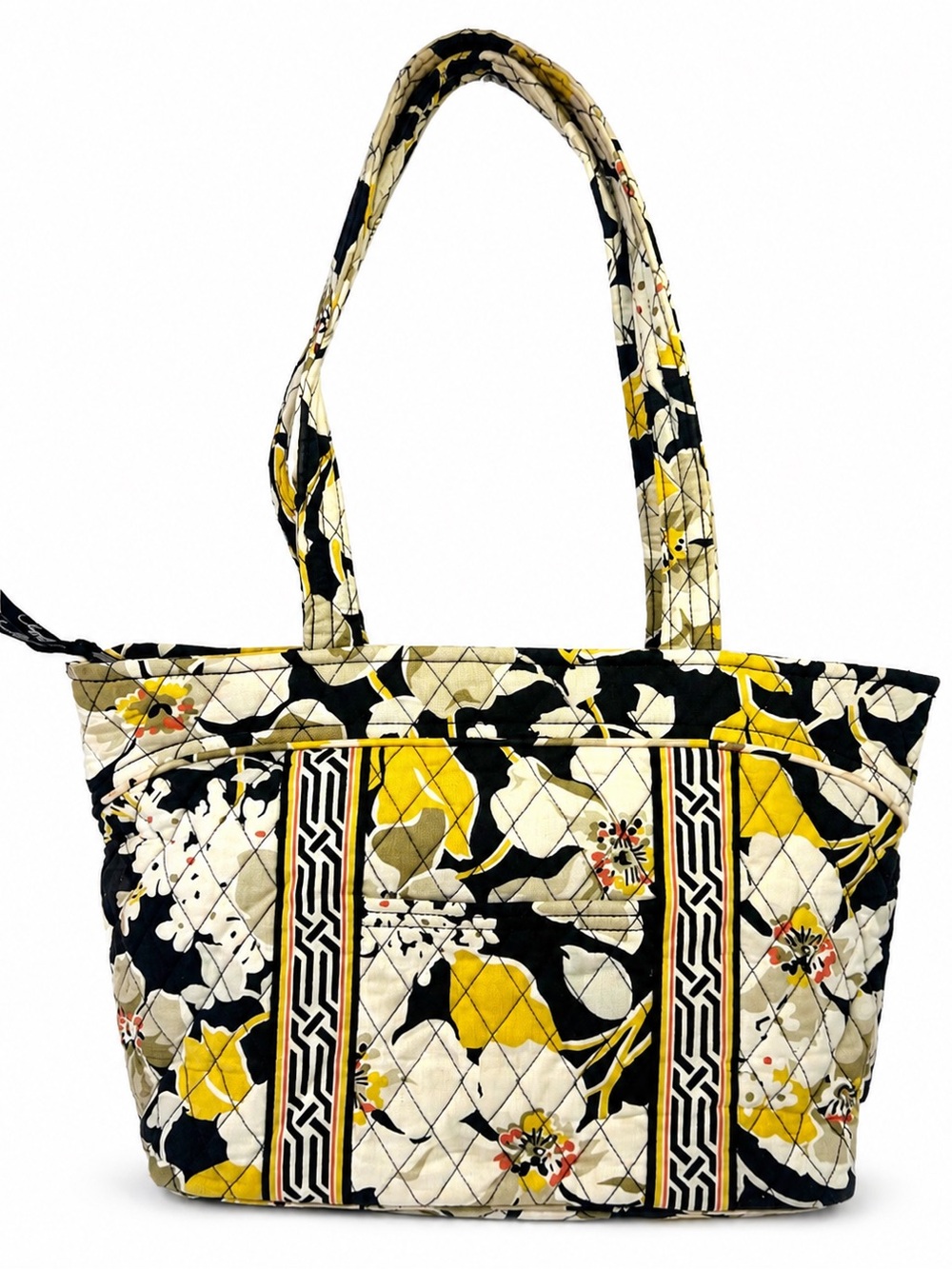 Vera Bradley Retired Dogwood Floral Quilted Top Zip Shoulder Bag Women’s Purse